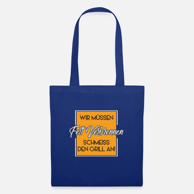 Schmeiss den Grill an - Stoffbeutel - Royalblau