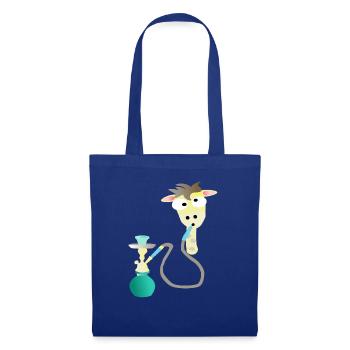 Shisha Giraffe - Stoffbeutel - Royalblau - Vorne