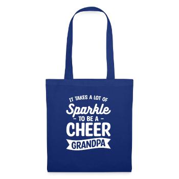 It Takes A Lot Of Sparkle To Be A Cheer Grandpa - Tote Bag - royal blue - Front