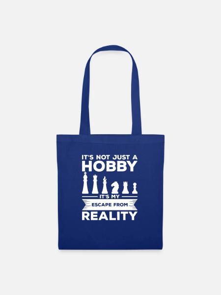 Es ist nicht nur ein Hobby, es ist meine Flucht vor der Realität - Stoffbeutel - Royalblau