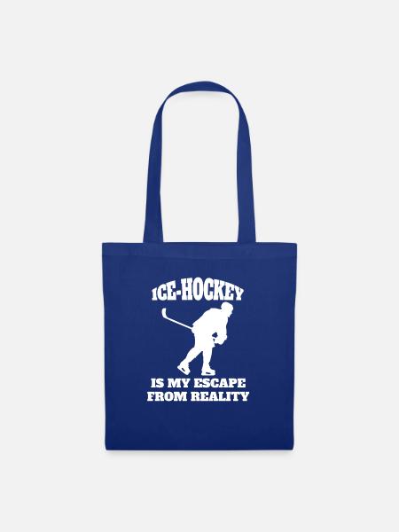 Eishockeyspieler Eishockey Hockeyfan Eishockeyteam - Stoffbeutel - Royalblau