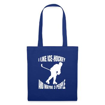 Joueur de hockey sur glace Fan de hockey sur glace Équipe de hockey sur glace - Sac en tissu - bleu royal - Devant
