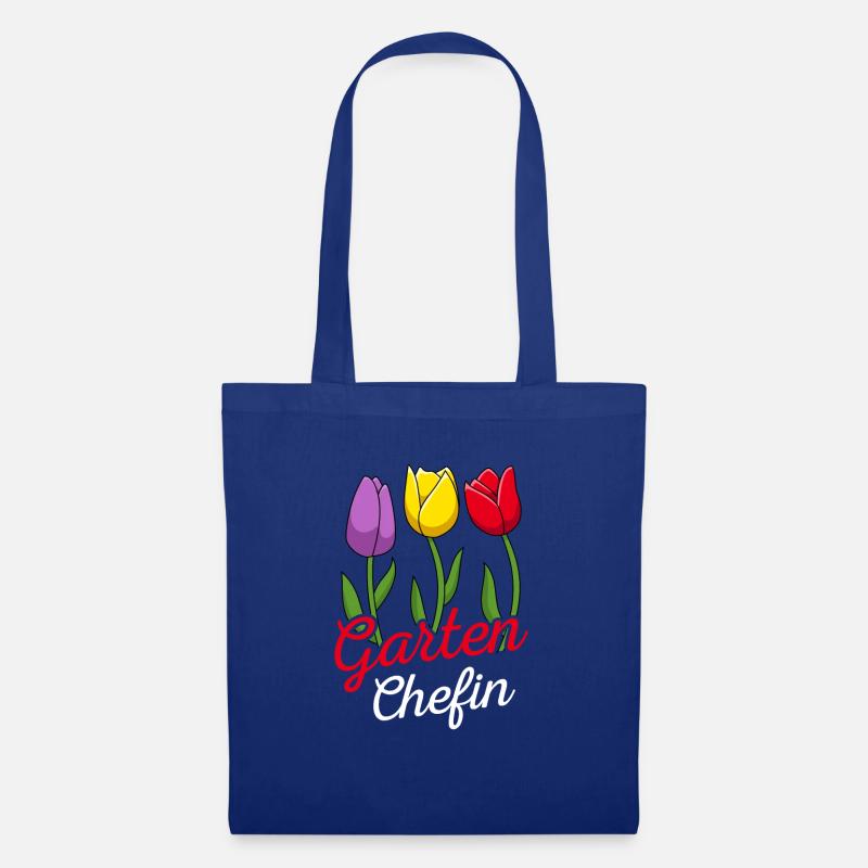 Garten Chefin Gartenarbeit Gärtnerin Tulpe - Stoffbeutel - Royalblau
