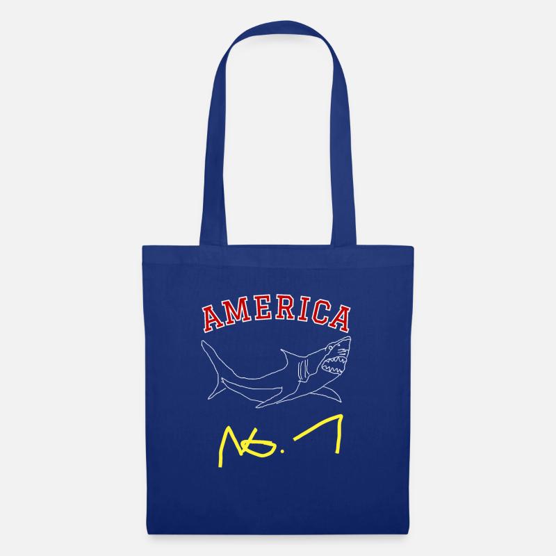 Amerika - Stoffbeutel - Royalblau