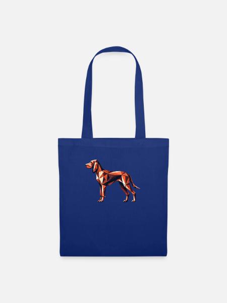 Geometrische Kunst Redbone Coonhound - Stoffbeutel - Royalblau