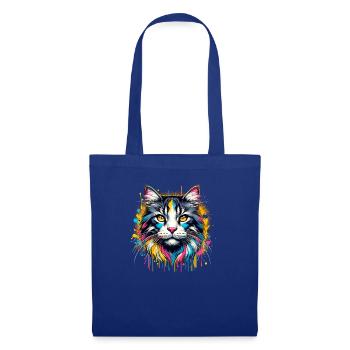 Éclaboussures colorées Art Californie pailleté - Sac en tissu - bleu royal - Devant