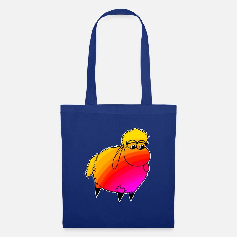 Wolly Sheepling Rainbow Retro wave Gaming - Stoffbeutel - Royalblau
