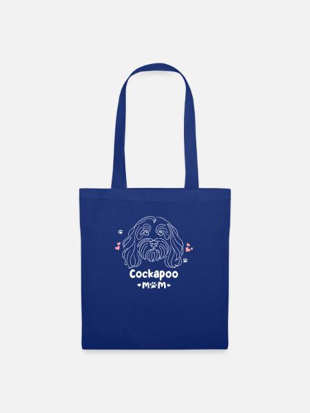 Cockapoo Mama Cockapoos Cockerpoo - Stoffbeutel - Royalblau
