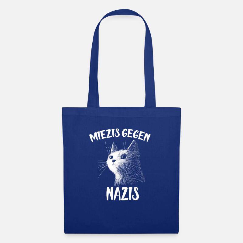 Miezis gegen Nazis - Stoffbeutel - Royalblau