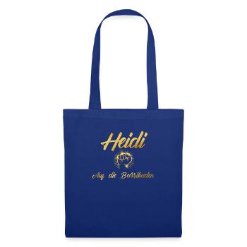 Heidi Reichinnek Merch Ultra - Stoffbeutel - Royalblau - Vorne