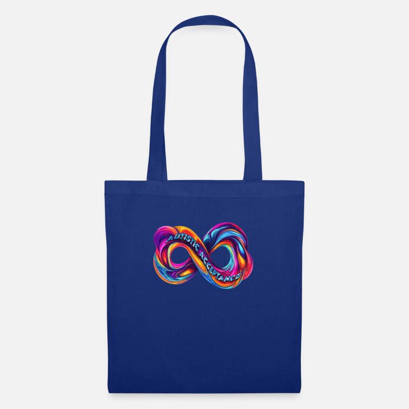 Infinity Symbol Autistic Acceptance - Tote Bag - royal blue