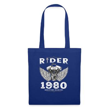 Cycliste depuis 1980 - 45 ans de routes ouvertes et - Sac en tissu - bleu royal - Devant