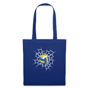 Volleyball Breaking Through - Stoffbeutel - Royalblau - Vorne