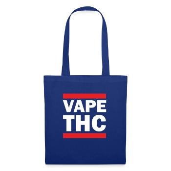 Vape THC Blanc - Sac en tissu - bleu royal - Devant