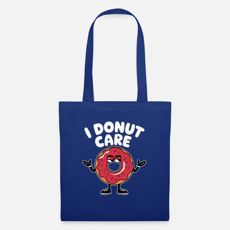 donut funny - Stoffbeutel - Royalblau