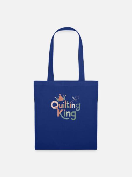 Quilting King Happy Quilting - Stoffbeutel - Royalblau
