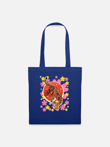 Tiger national day - Stoffbeutel - Royalblau