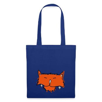 Katze - Stoffbeutel - Royalblau - Vorne