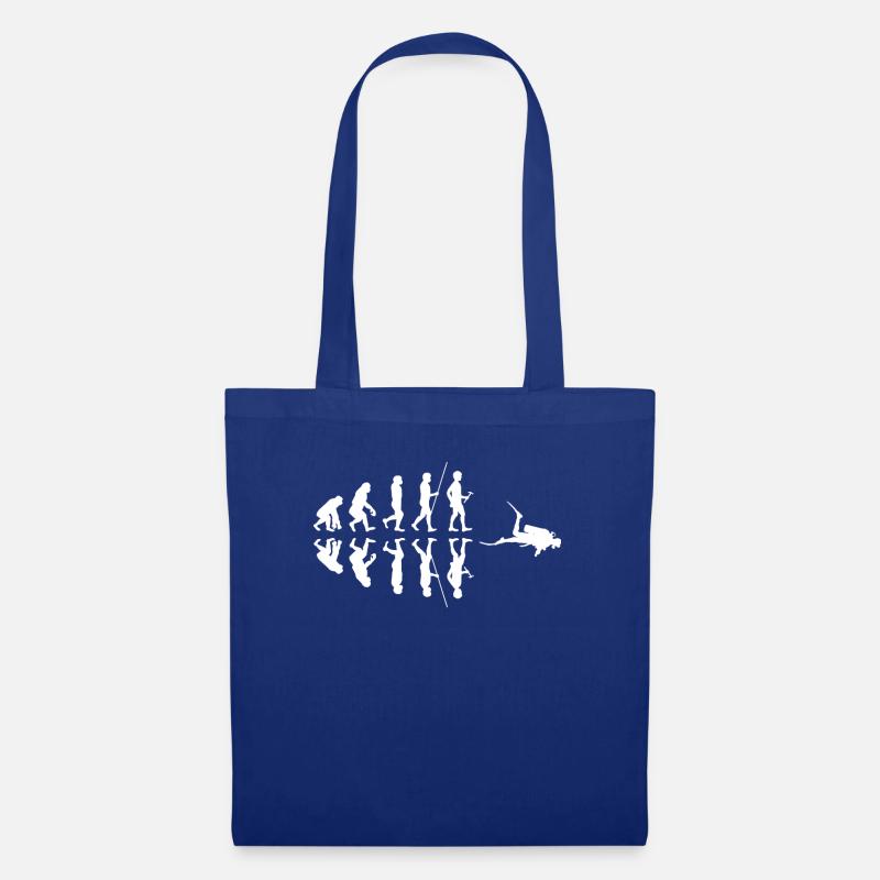 Diving - Diver - Scuba Diving - Evolution - Tote Bag - royal blue