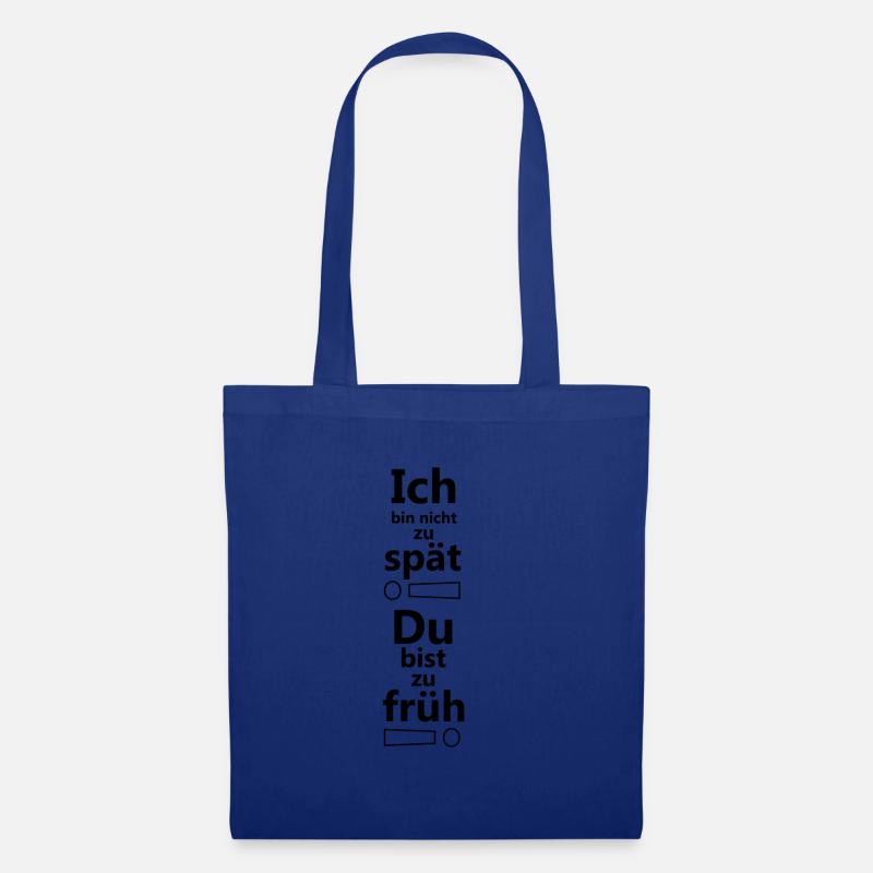 Verschlafen Spätaufsteher Langschläfer Geschenk - Stoffbeutel - Royalblau