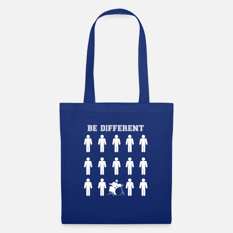 Drummer - Be Different - Drums - Geschenk - Lustig - Stoffbeutel - Royalblau