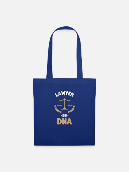 Anwalt Anwältin Gericht Recht Justiz DNA Geschenk - Stoffbeutel - Royalblau