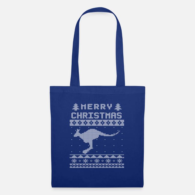 Ugly Christmas Kangaroo Edition - Stoffbeutel - Royalblau