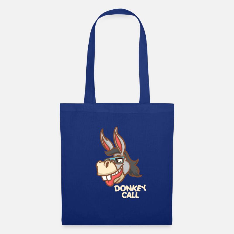 Donkey Call - Sunglasses - Techno Donkey - Tote Bag - royal blue
