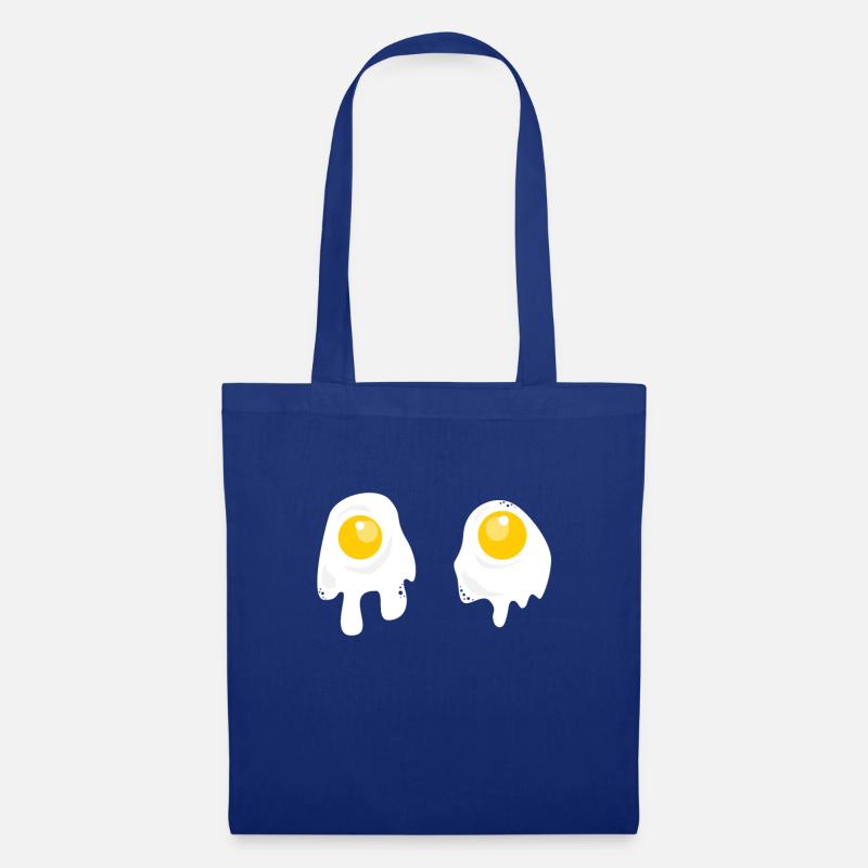 Fried Eggs - Breakfast - Stoffbeutel - Royalblau