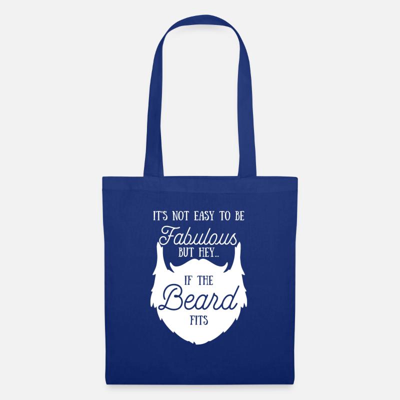 Beard - Beard Bearer - Bearded - Bearded - Funny - Tote Bag - royal blue