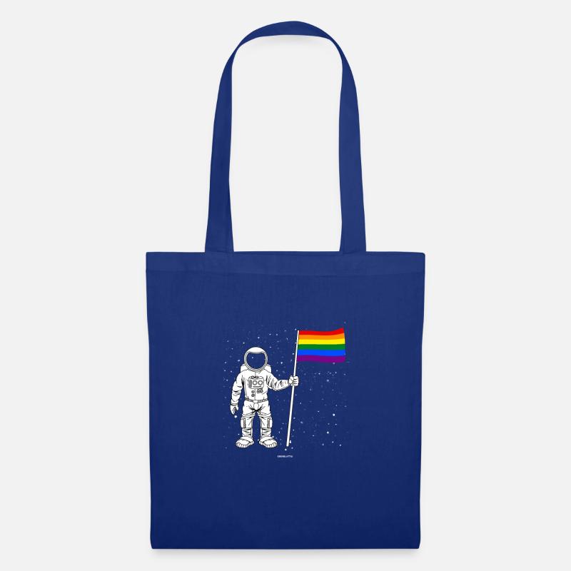 Astronaut LGTB Pride / Schwule / Geschenk - Stoffbeutel - Royalblau