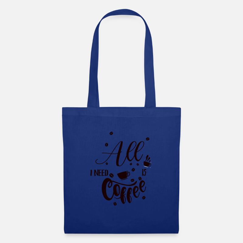Kaffee - Stoffbeutel - Royalblau