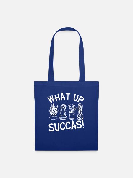 What Up Succas - Stoffbeutel - Royalblau