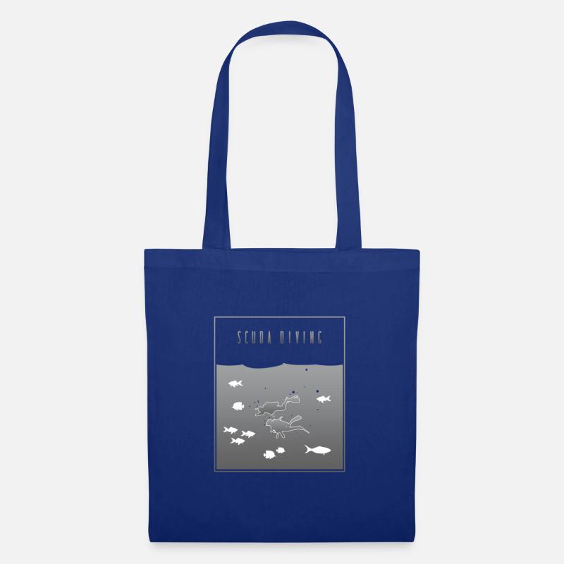 Scuba Diving Grey - Stoffbeutel - Royalblau