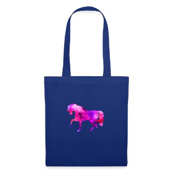Cheval animaux drôles aquarelle bleu-rose t-shirt Kin - Sac en tissu - bleu royal - Devant