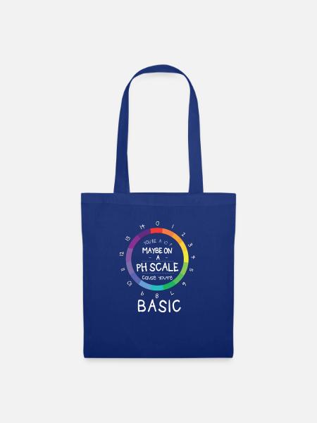 pH Skala Lustiges Chemiker Spaß Witz Fun Geschenk - Stoffbeutel - Royalblau