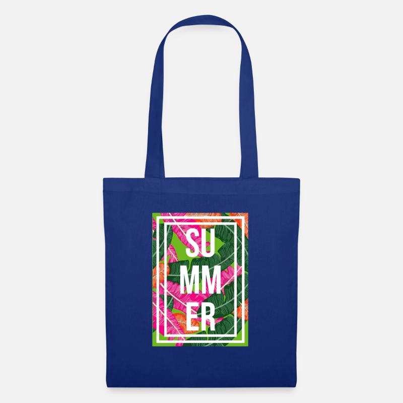Summer palm trees - Tote Bag - royal blue