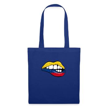 Kolumbien Fußball Geschenk Colombia Fan Sexy - Stoffbeutel - Royalblau - Vorne