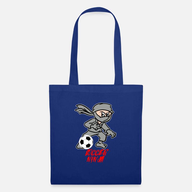 Fußball Ninja - Stoffbeutel - Royalblau