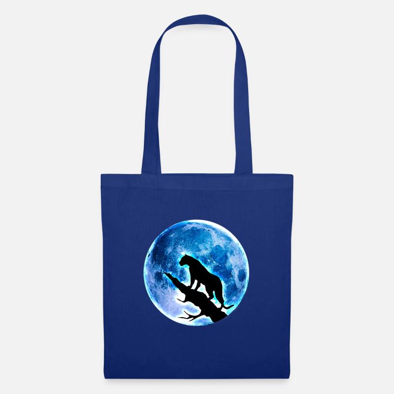 Vollmond - Stoffbeutel - Royalblau