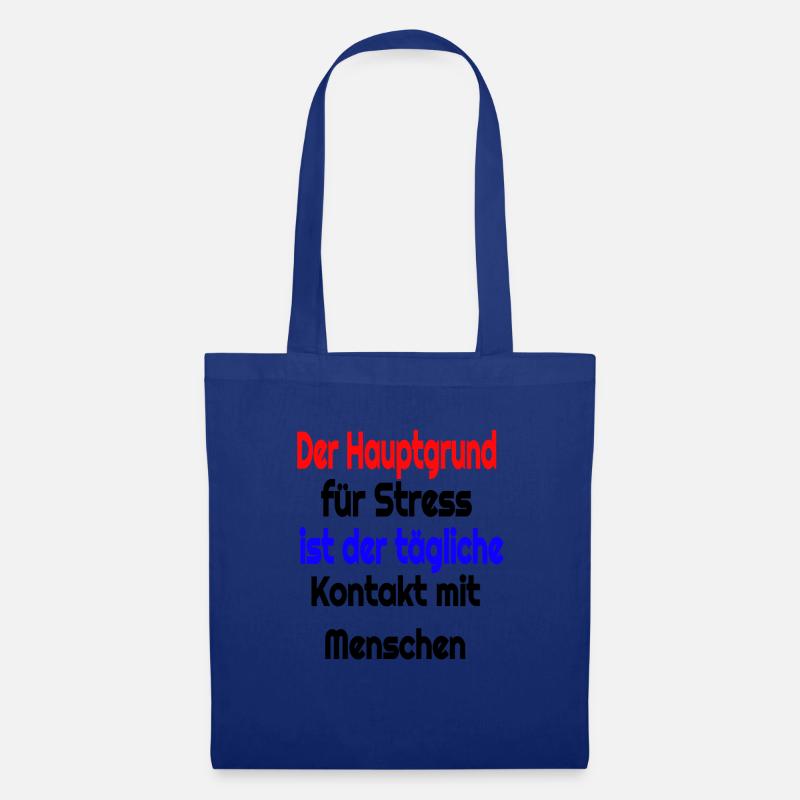 Witziger spruch - Stoffbeutel - Royalblau