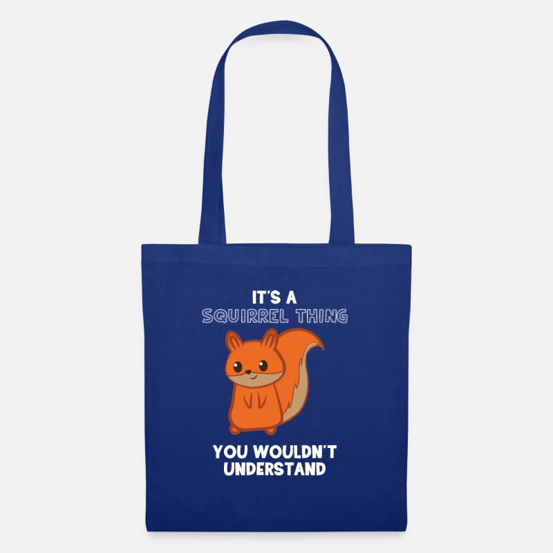 Squirrel - squirrel fan - squirrel - Tote Bag - royal blue