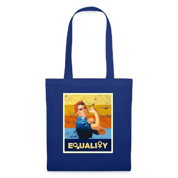 Feminism female power emancipation retro vintage - Tote Bag - royal blue - Front