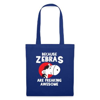 Zebra - Zebras - Zebrafan - Gift - Awesome - Tote Bag - royal blue - Front