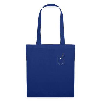Flûte de poche de musique de poche cadeau - Sac en tissu - bleu royal - Devant