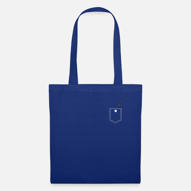 Querflöte Pocket Band Musik Geschenk - Stoffbeutel - Royalblau