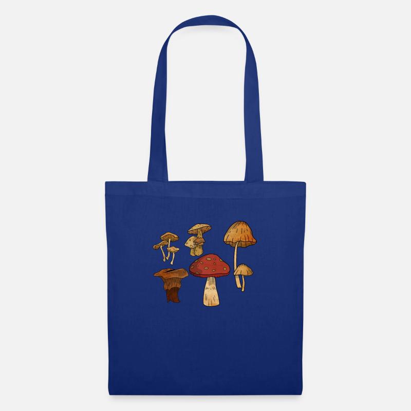 Pilz Fungi Morcheln Jagd Jagd Geschenkidee - Stoffbeutel - Royalblau