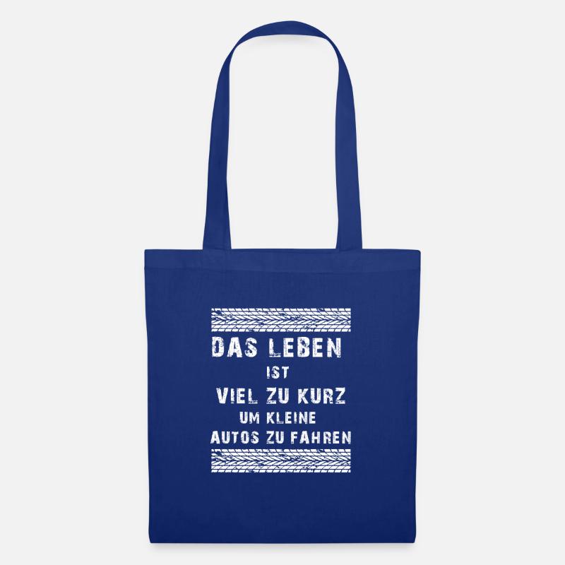 TUNING SPRUCH - TUNING T-SHIRT - GROßE AUTOS - Stoffbeutel - Royalblau