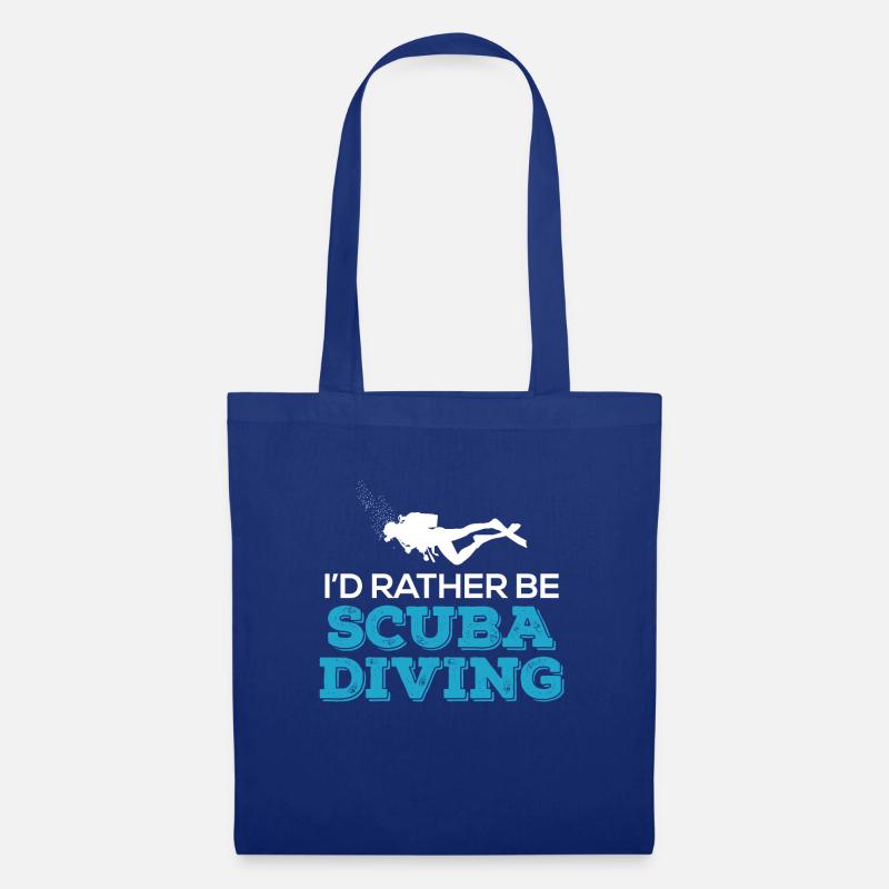 I'd Rather Be Scuba Diving - Stoffbeutel - Royalblau