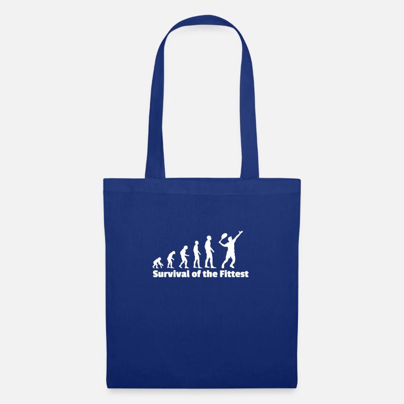 Tennis Player Gift Evolution - Tote Bag - royal blue